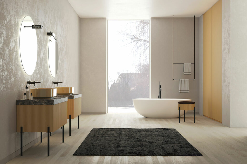 RI-TRATTO 11 SERIE COMPLETA - Mobile Bagno Curry Laccato