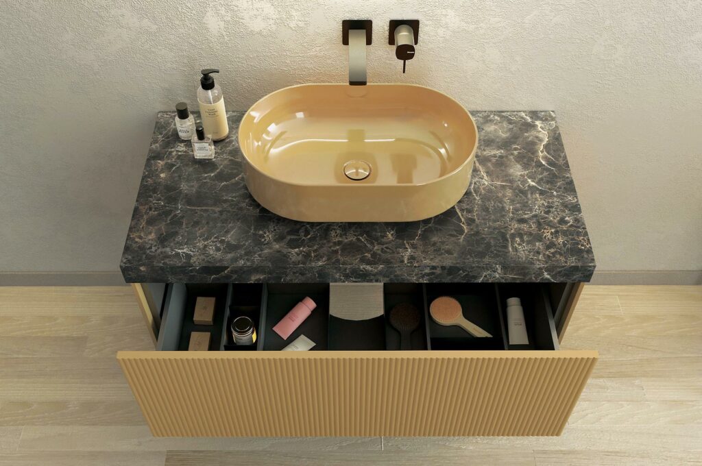 RI-TRATTO 11 SERIE COMPLETA - Mobile Bagno Curry Laccato