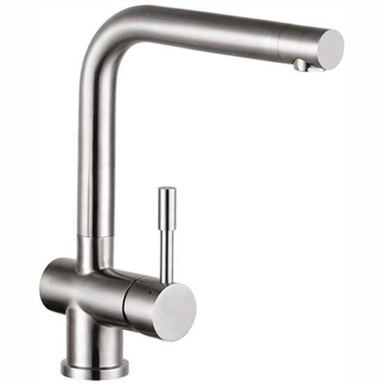 MISCELATORE LAVELLO ACCIAIO INOX BOCCA ALTA SQUADRO