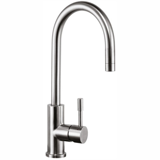 MISCELATORE LAVELLO ACCIAIO INOX BOCCA ALTA TONDA