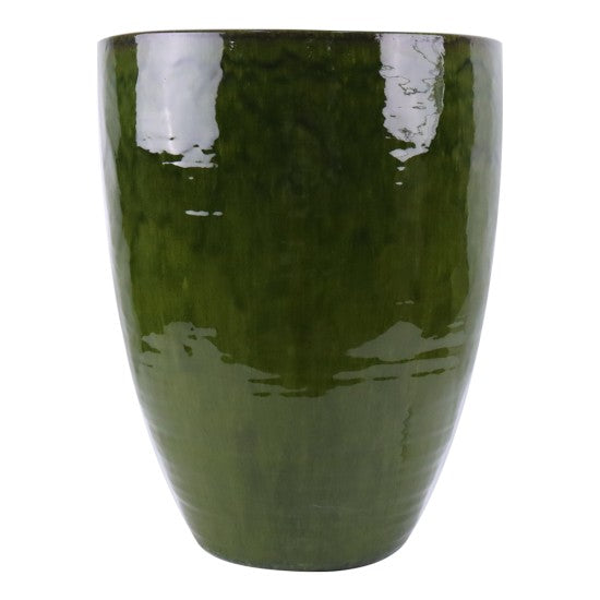 VASO CERAMICA TONDO d.45,5 x h.58 cm. VERDE - FLORUM