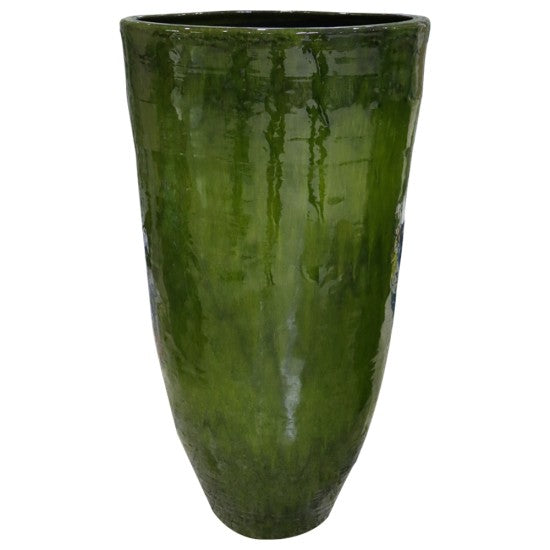 VASO CERAMICA TONDO d.56 x h.105 cm. VERDE - FLORUM