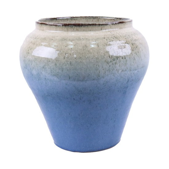 VASO CERAMICA TONDO d.35 x h.33,5 cm. CELESTE - FLORUM