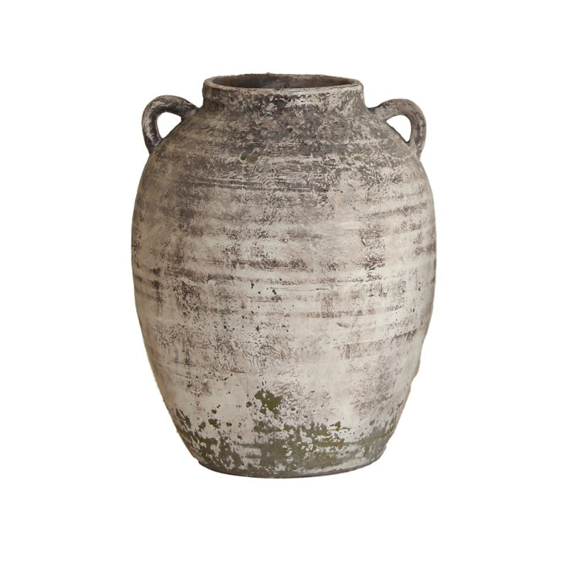 VASO CERAMICA TONDO d.31,5 x h.39,5 cm. PIETRA NATURALE - FLORUM