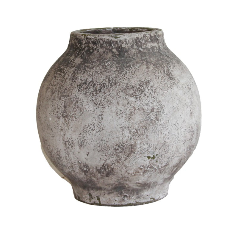 VASO CERAMICA TONDO d.31 x h.31 cm. PIETRA NATURALE - FLORUM