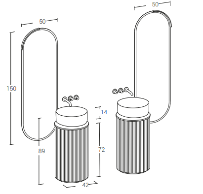 Re-Tratto 18 – Komplette Badezimmermöbelserie