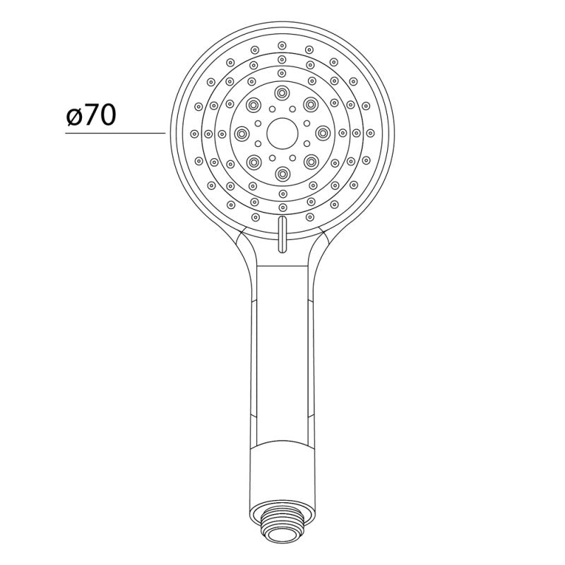 DOCCETTA 3 GETTI ANTICALCARE IN PLASTICA ISCHIA METAFORM