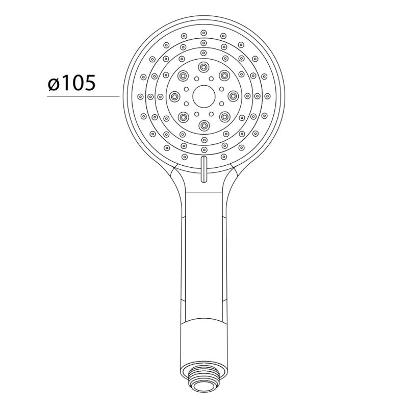 DOCCETTA 5 GETTI ANTICALCARE IN PLASTICA PALINURO METAFORM