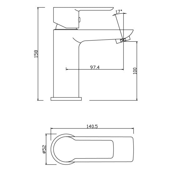 MISCELATORE LAVABO SEVEN