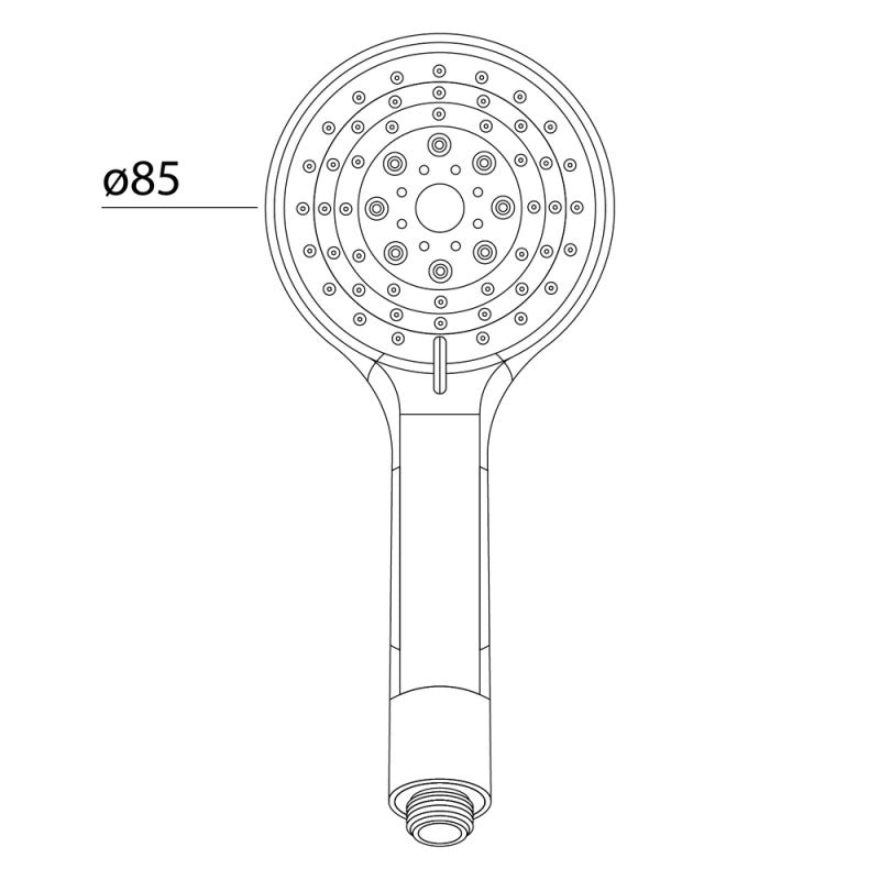 DOCCETTA 1 GETTO ANTICALCARE IN PLASTICA CROMATA VENUS TAKE CARE METAFORM