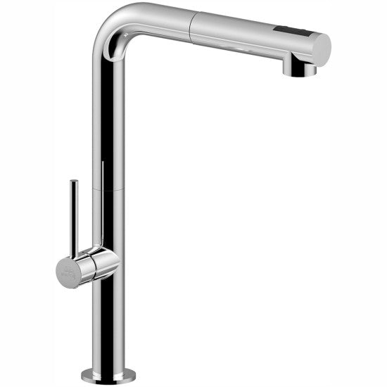 MISCELATORE RUBINETTO PER LAVELLO CUCINA A BOCCA QUADRA ESTRAIBILE CHEF PAFFONI