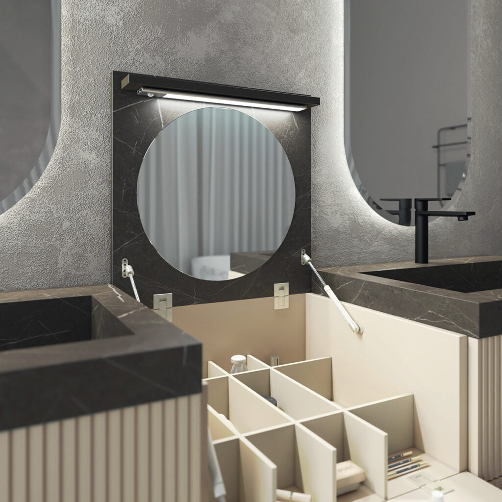 RI-TRATTO 04 - MobilI completi da Bagno con Doppia Vasca Integrata