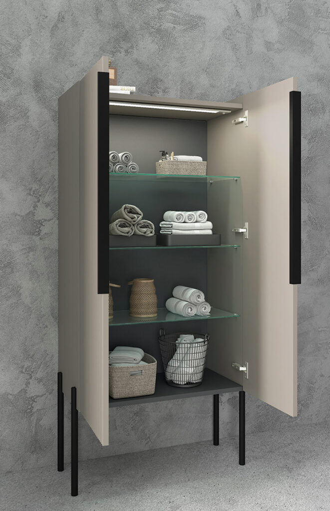 RI-TRATTO 05 SERIE COMPLETA - Mobile Bagno con Vasca in Marmo Tecnico