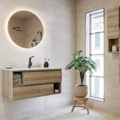 City 03 - Set Mobili Bagno con Lavabo e Specchio